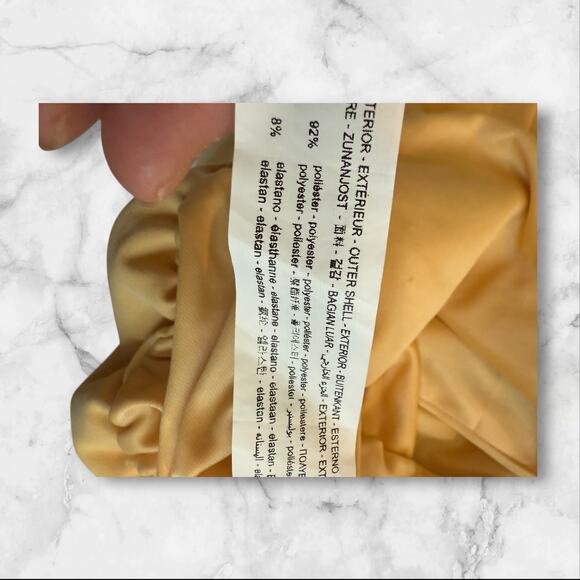 Zara Golden Rod Square Neck w/Silver Ring In Middle Bust Bodysuit. XS - Picture 9 of 11